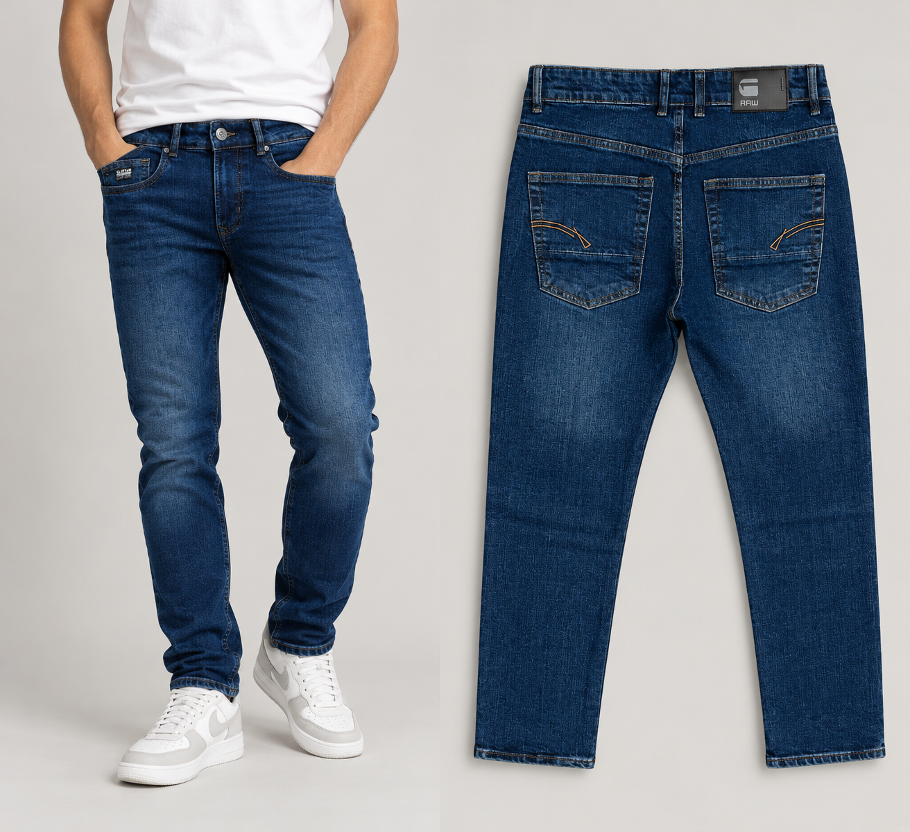 Men's Classic Blue Denim Jeans